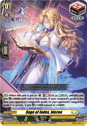 DZ-BT16/037EN Sage of Index, Ideron RR DZBT16
