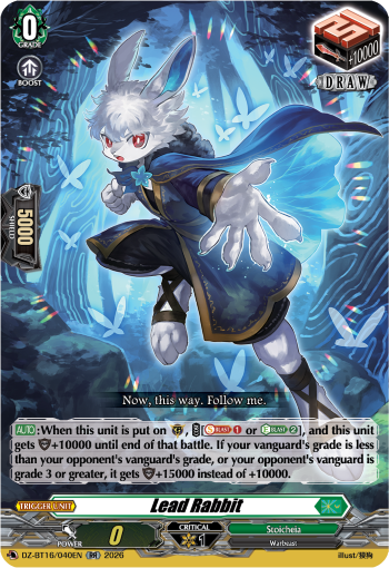 DZ-BT16/040EN Lead Rabbit RR DZBT16