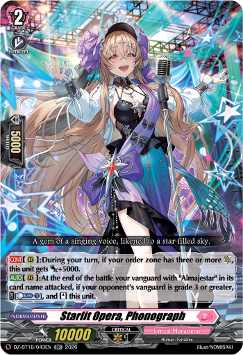 DZ-BT16/043EN Starlit Opera, Phonograph RR DZBT16