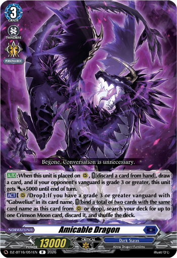 DZ-BT16/051EN Amicable Dragon R DZBT16