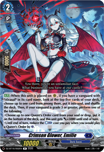 DZ-BT16/052EN Crimson Glower, Emilie R DZBT16
