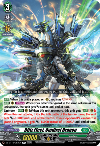 DZ-BT16/063EN Blitz Fleet, Omdirei Dragon R DZBT16