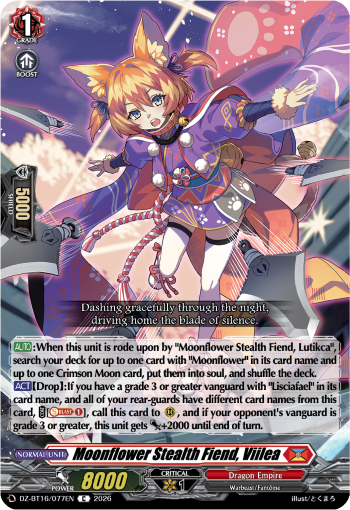 DZ-BT16/077EN Moonflower Stealth Fiend, Viilea C DZBT16