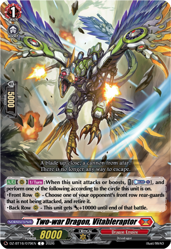 DZ-BT16/079EN Two-war Dragon, Vitableraptor C DZBT16