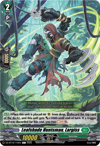 DZ-BT16/110EN Leafshade Huntsman, Largiss C DZBT16