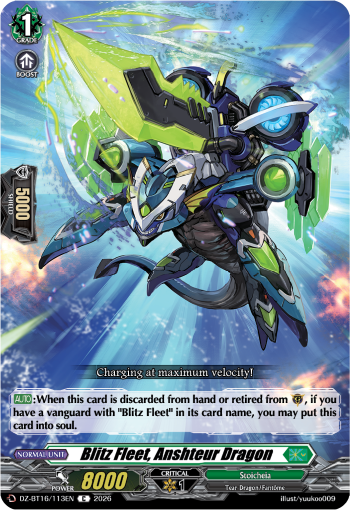 DZ-BT16/113EN Blitz Fleet, Anshteur Dragon C DZBT16