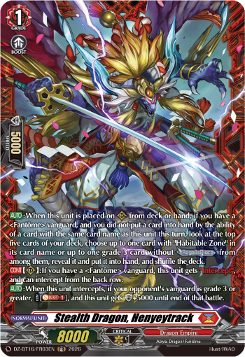 DZ-BT16/FR03EN Stealth Dragon, Henyeytrack FR DZBT16