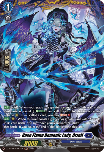 DZ-BT16/FR11EN Rose Flame Demonic Lady, Orzeil FR DZBT16