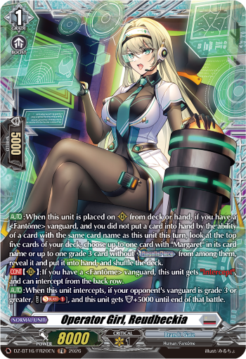 DZ-BT16/FR20EN Operator Girl, Reudbeckia FR DZBT16