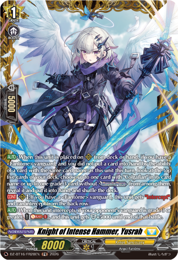 DZ-BT16/FR28EN Knight of Intense Hammer, Yusrah FR DZBT16
