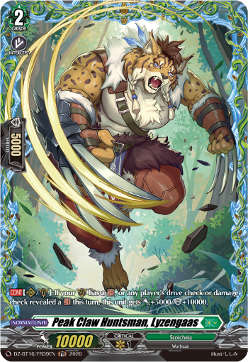 DZ-BT16/FR39EN Peak Claw Huntsman, Lyzengaas FR DZBT16