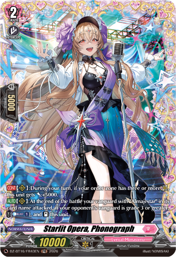 DZ-BT16/FR43EN Starlit Opera, Phonograph FR DZBT16