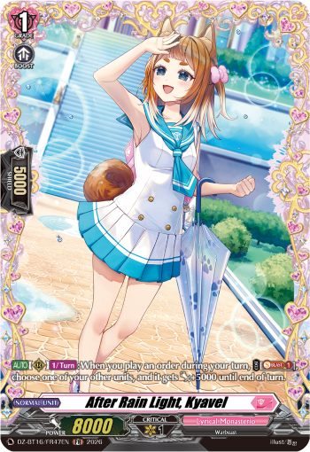 DZ-BT16/FR47EN After Rain Light, Kyavel FR DZBT16