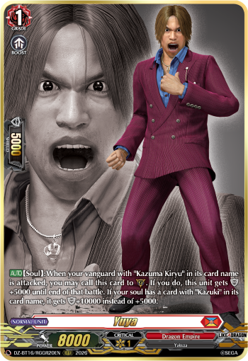 DZ-BT16/RGGR20EN Yuya RGGR DZBT16