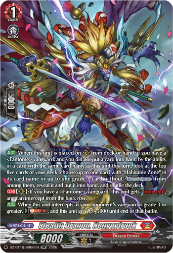DZ-BT16/SR06EN Stealth Dragon, Henyeytrack SR DZBT16