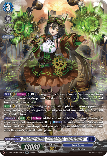 DZ-BT16/SR08EN Steam Diva, Artisaria "Fantôme" SR DZBT16