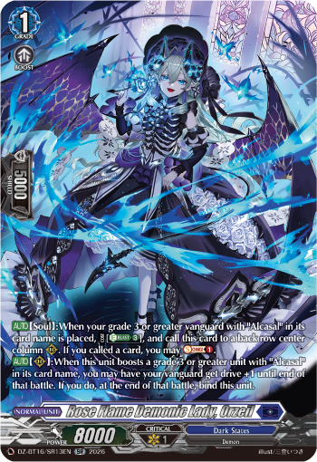 DZ-BT16/SR13EN Rose Flame Demonic Lady, Orzeil SR DZBT16