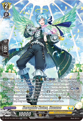 DZ-BT16/SR27EN Seraphic Notes, Sucuse SR DZBT16