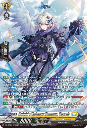 DZ-BT16/SR29EN Knight of Intense Hammer, Yusrah SR DZBT16