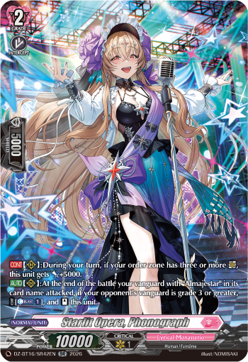 DZ-BT16/SR42EN Starlit Opera, Phonograph SR DZBT16