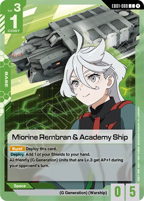 EB01-088/Miorine Rembran & Academy Ship C