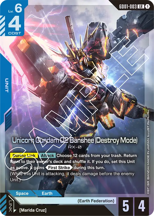 GD01-003/Unicorn Gundam 02 Banshee (Destroy Mode) LR GD01