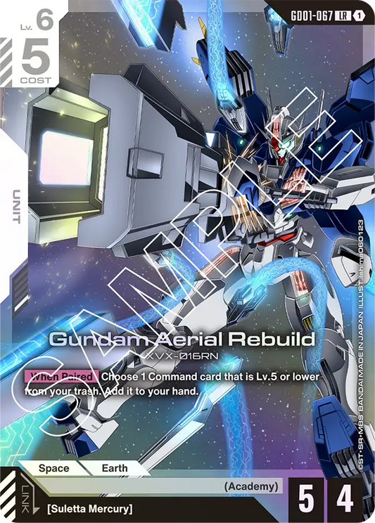 GD01-067/Gundam Aerial Rebuild LR GD01