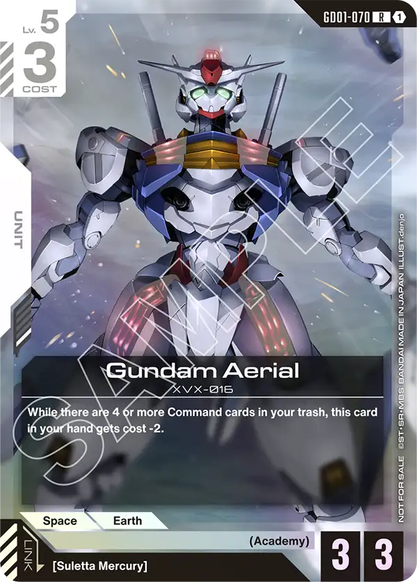 GD01-070/Gundam Aerial R Gundam Promo