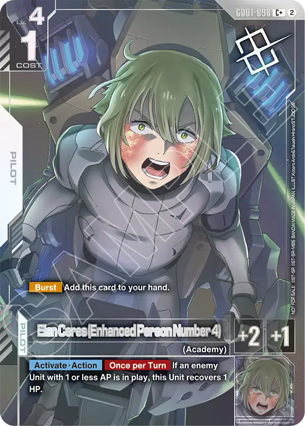 GD01-098/Elan Ceres (Enhanced Person Number 4) C+ Gundam Promo