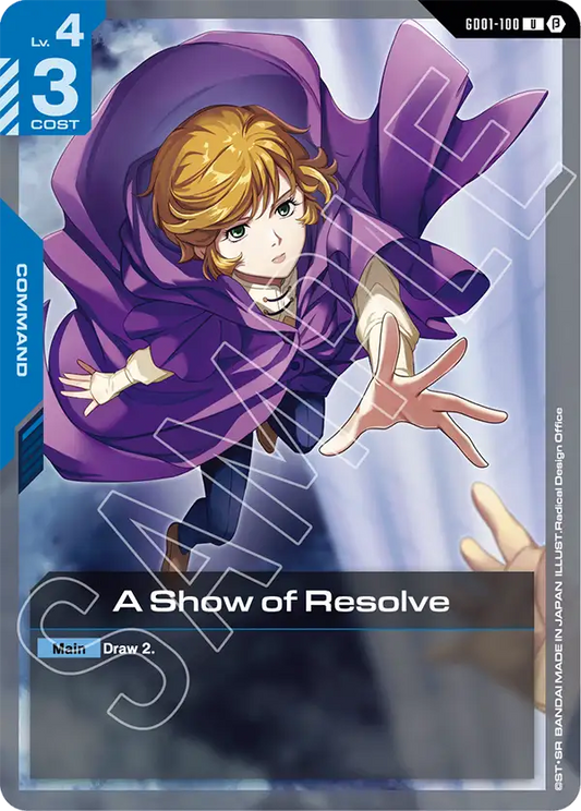 GD01-100/A Show of Resolve U Gundam Beta