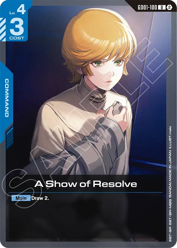 GD01-100/A Show of Resolve U SC01