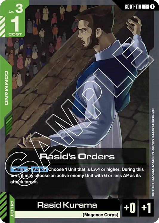 GD01-110/Rasid's Orders C GD01