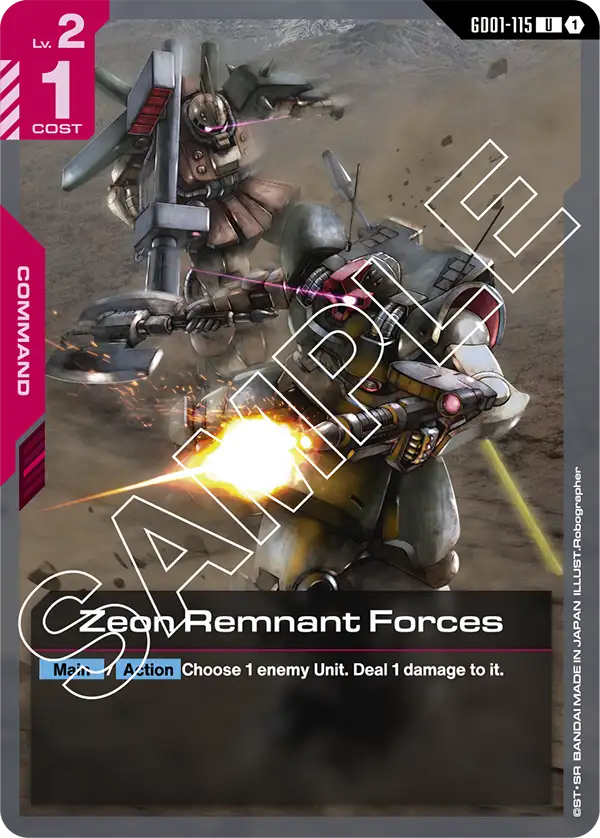GD01-115/Zeon Remnant Forces U GD01