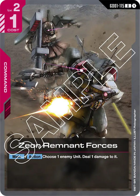 GD01-115/Zeon Remnant Forces U GD01