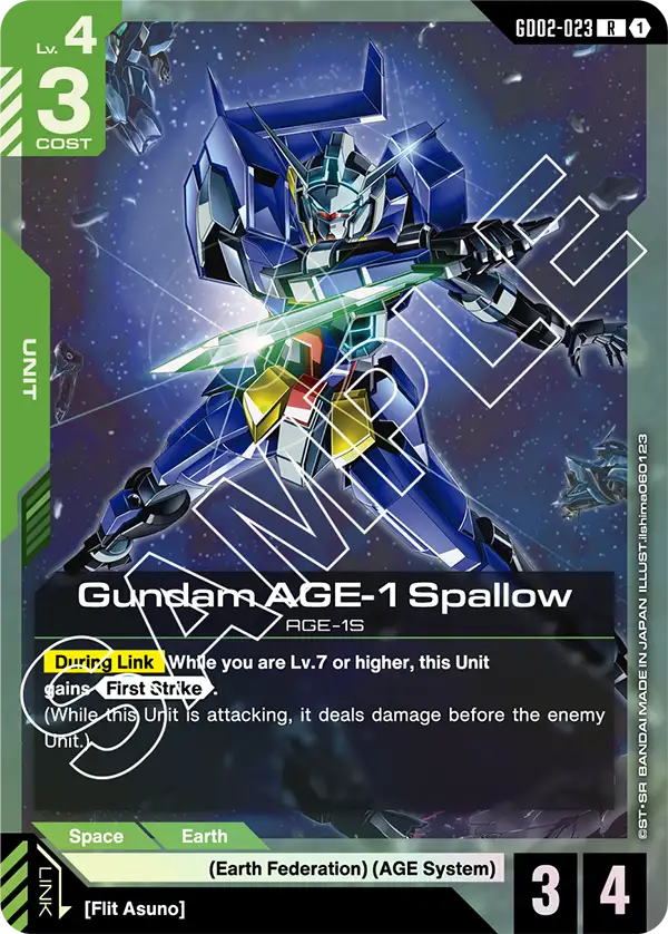 GD02-023/Gundam AGE-1 Spallow R GD02