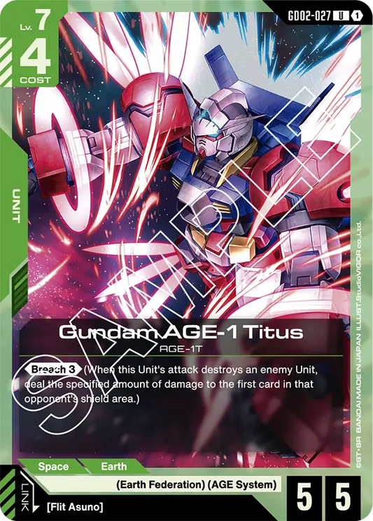 GD02-027/Gundam AGE-1 Titus U GD02
