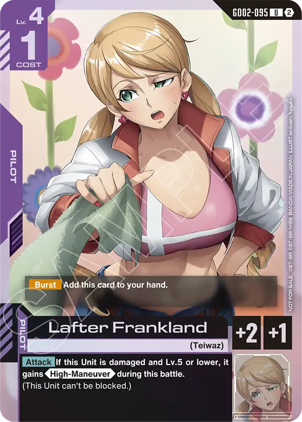GD02-095/Lafter Frankland U Gundam Promo