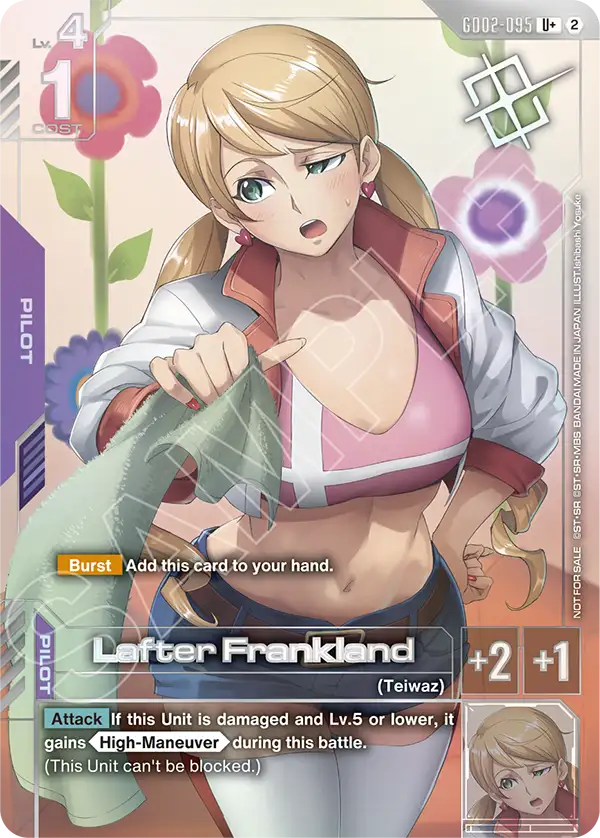 GD02-095/Lafter Frankland U+ Gundam Promo