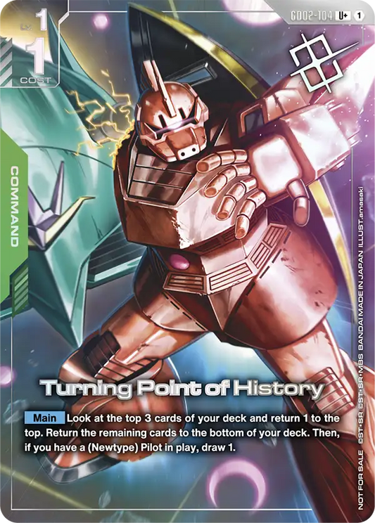 GD02-104/Turning Point of History U+ Gundam Promo