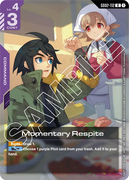 GD02-112/Momentary Respite R Gundam Promo