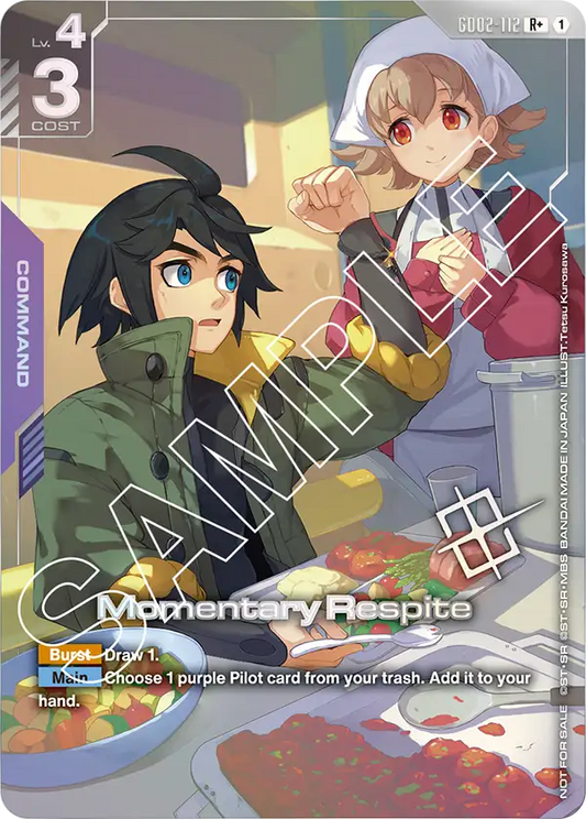 GD02-112/Momentary Respite R+ Gundam Promo