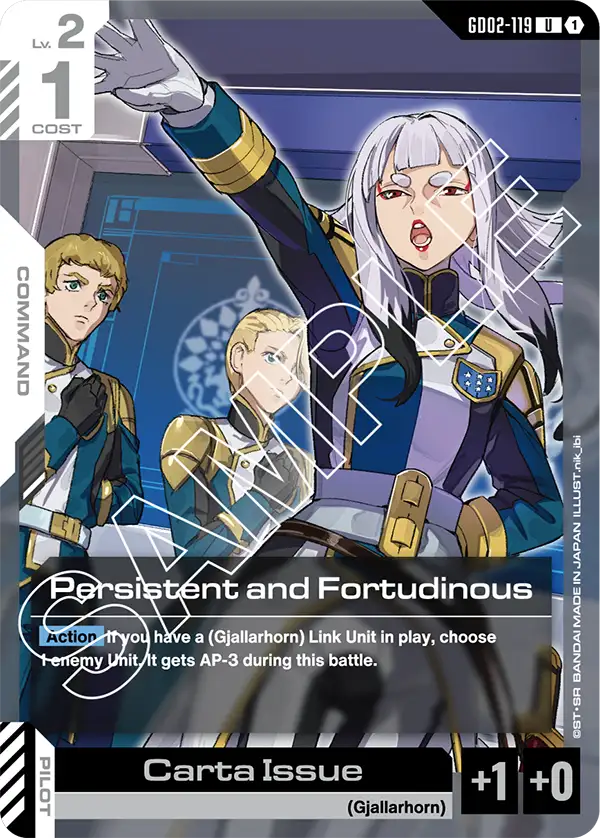GD02-119/Persistent and Fortudinous U GD02