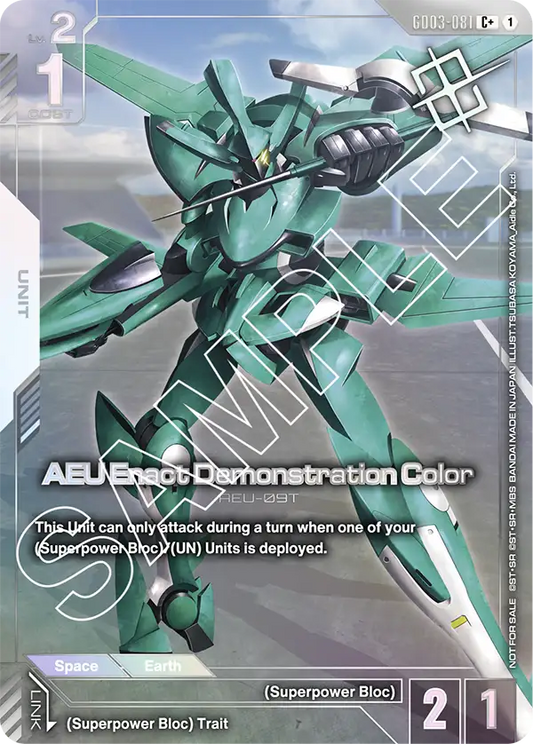 GD03-081/AEU Enact Demonstration Color C+ Gundam Promo