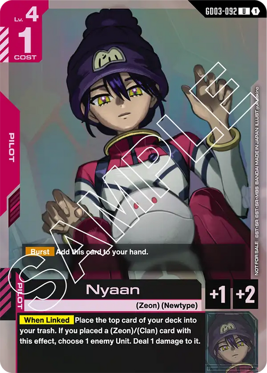 GD03-092/Nyaan U Gundam Promo