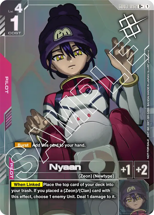 GD03-092/Nyaan U+ Gundam Promo