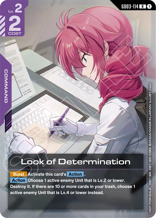 GD03-114/Look of Determination R Gundam Promo