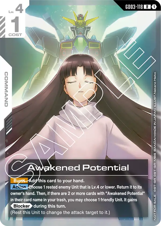 GD03-118/Awakened Potential R Gundam Promo