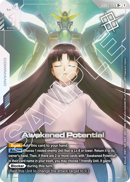GD03-118/Awakened Potential R+ Gundam Promo