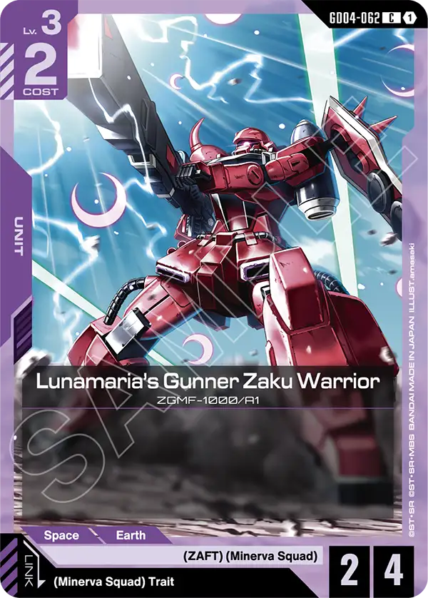 GD04-062/Lunamaria's Gunner Zaku Warrior C GD04
