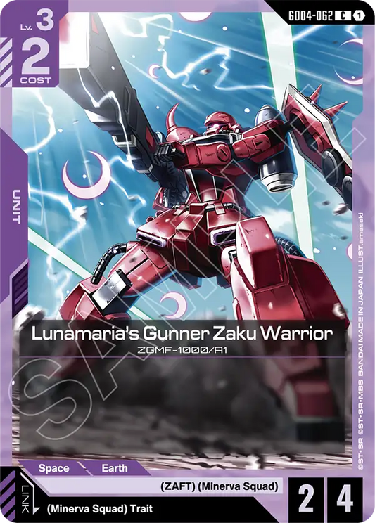 GD04-062/Lunamaria's Gunner Zaku Warrior C GD04